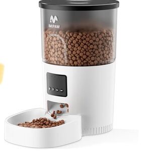 IMIPAW Automatic 3L Pet Feeder in White Cats or Dogs Programmable